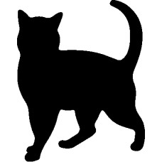 Personalized Throw Pillow - Cat Silhouette - Gifts for Cat Lovers